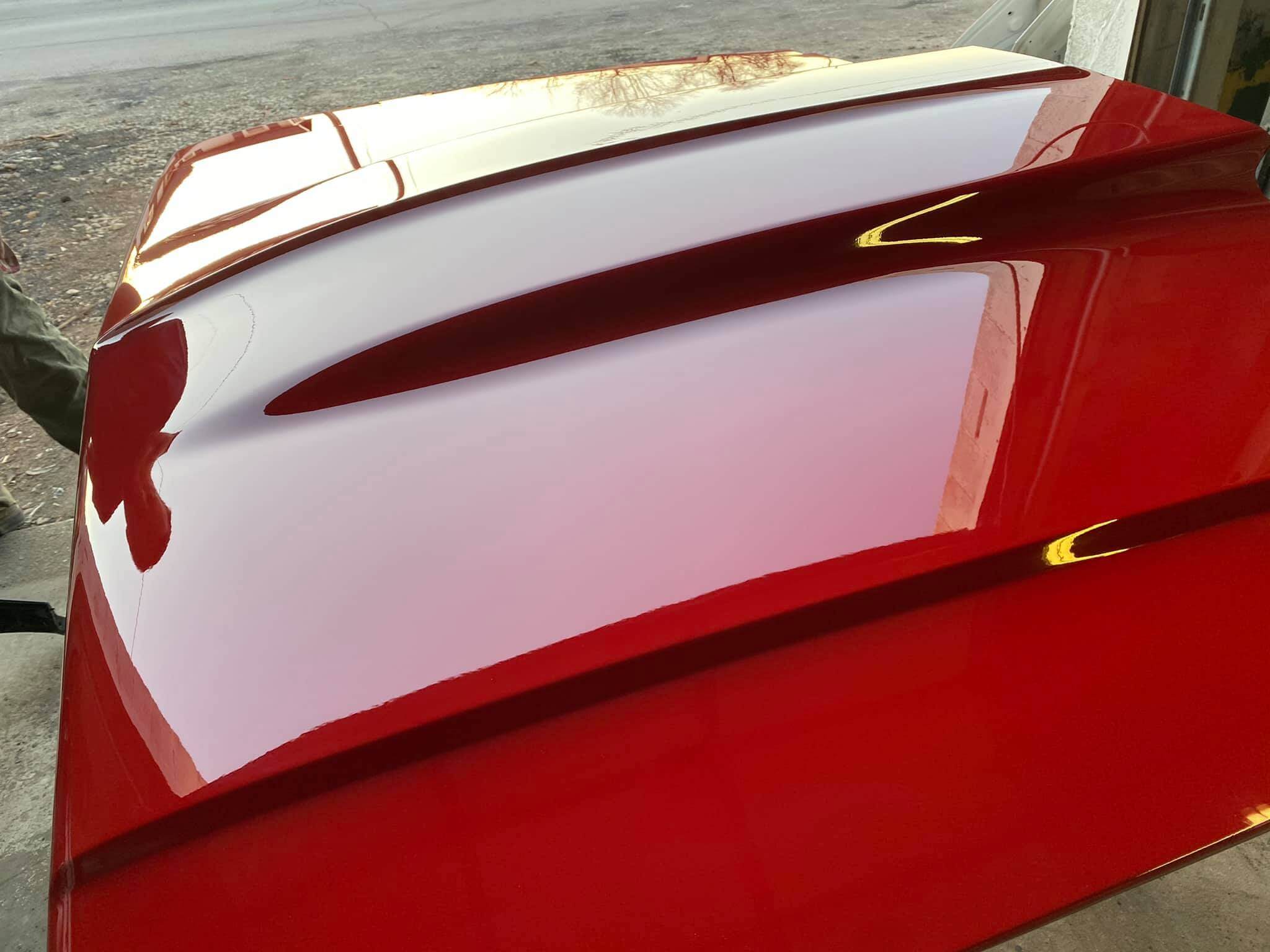 Bright Red Car Part