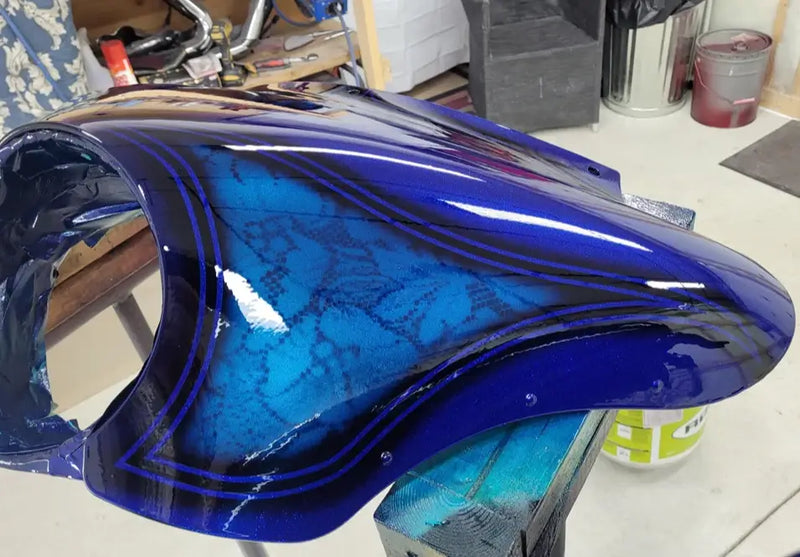 Liberty Blue Motorcycle Tank