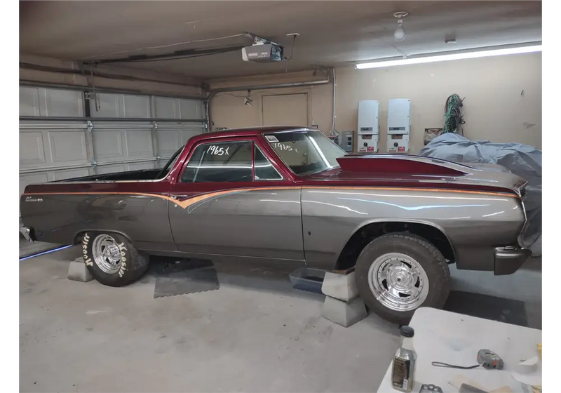 rock it red 1965 chevrolet el camino