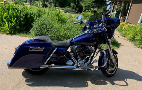 Freedom Blue Harley Davidson Street Glide