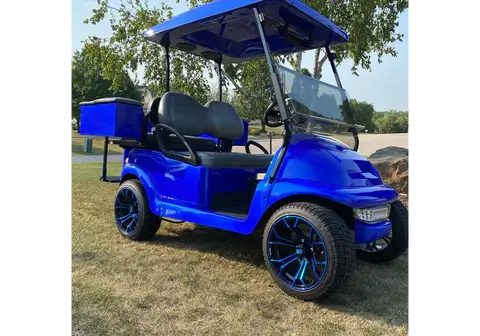 Blue Nitrous Golf Cart