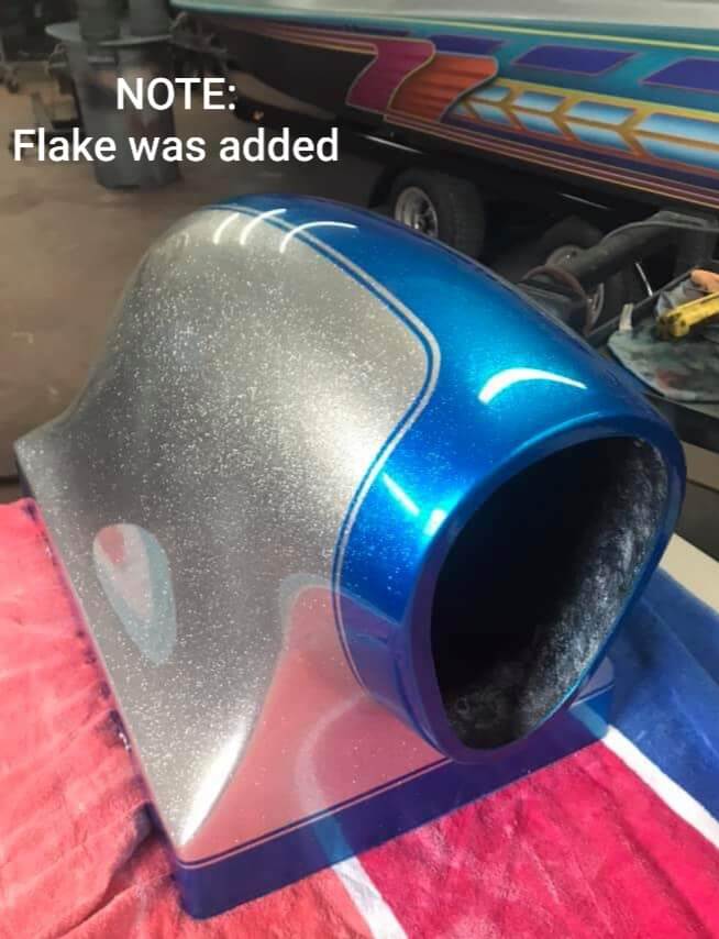 Slick Silver Metallic Car Part