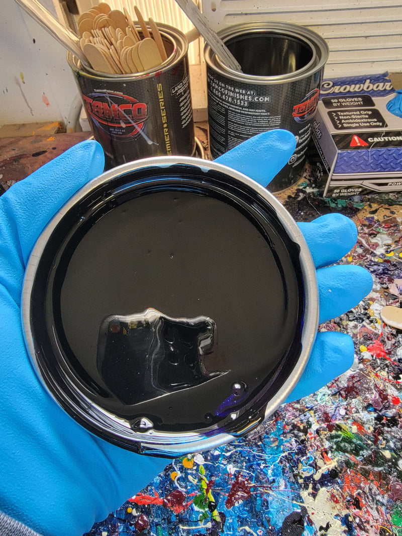 Agate Black Metallic Color Paint