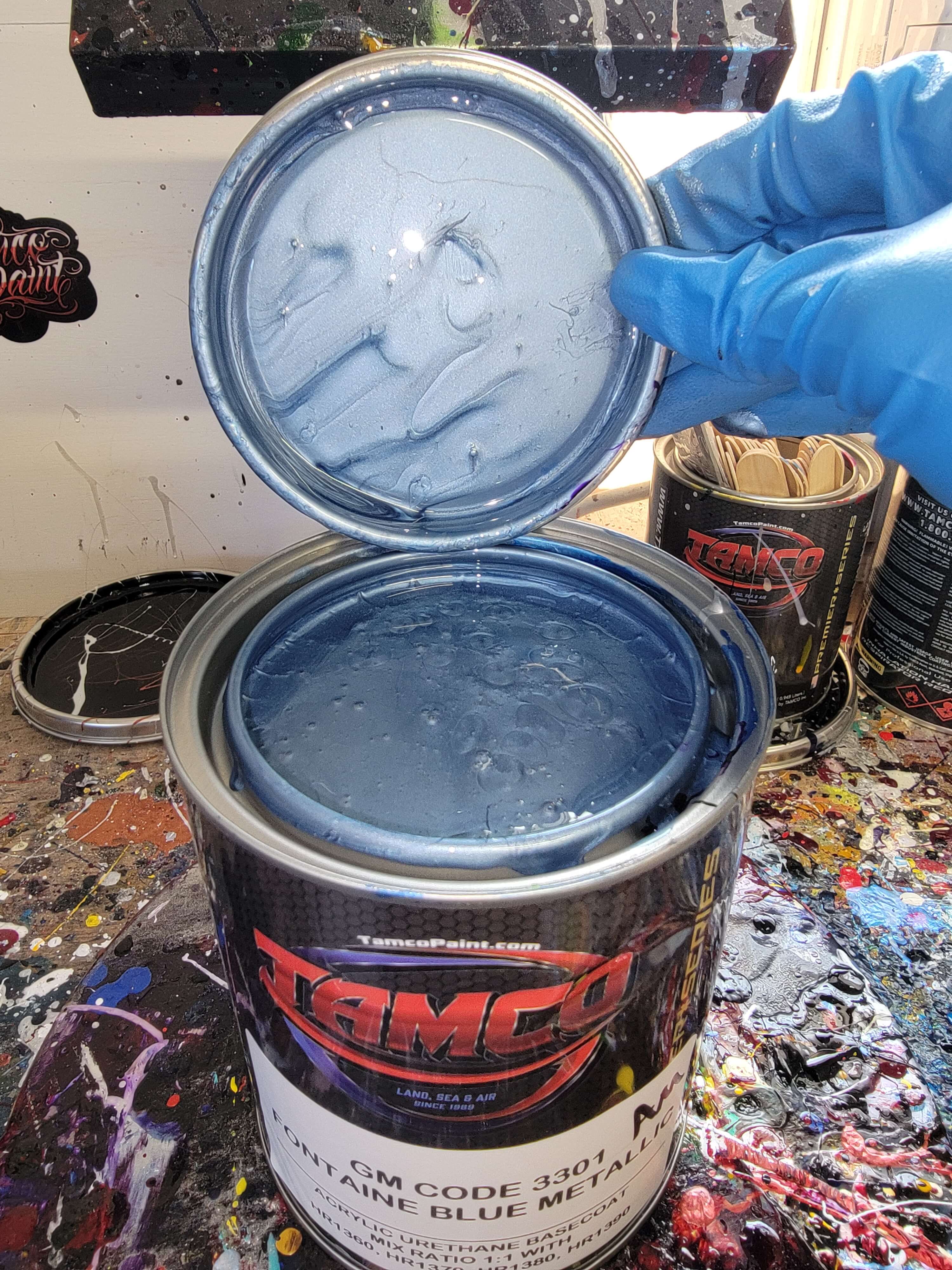 GM Fontaine Blue Metallic OEM Basecoat