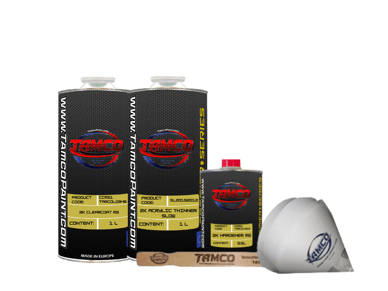 Tamco Paint Europe 2K Clearcoat MS 1L with Slow Thinner Kit