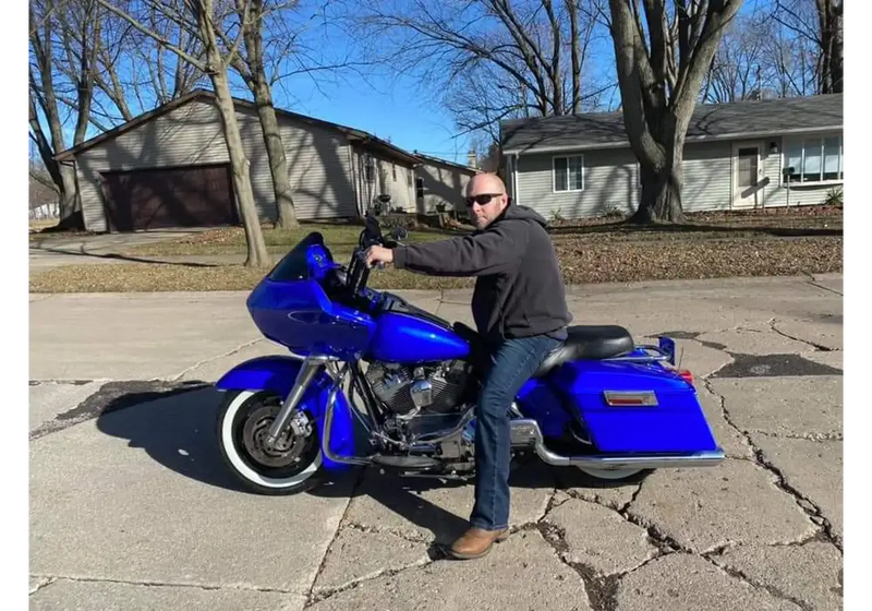 Blue Nitrous Harley Davidson 