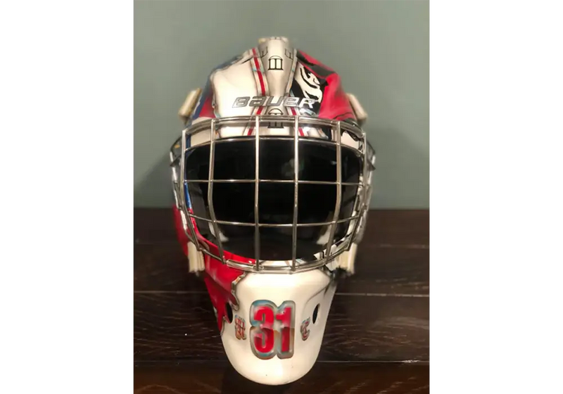 Smoke Metallic with shade of white,red, black, helmet