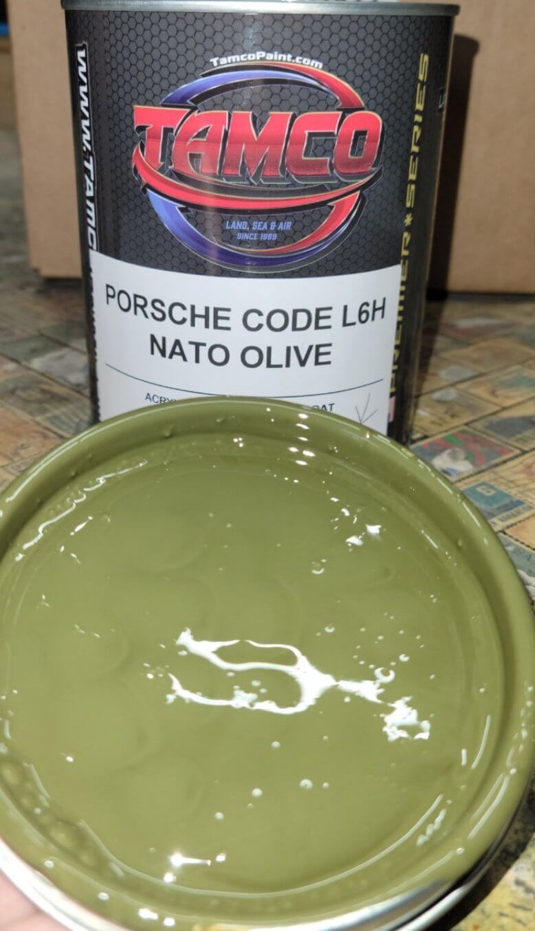 PORSCHE NATO OLIVE OEM BASECOAT