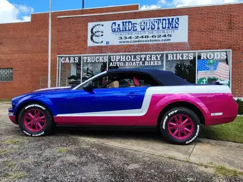 Sexy AF Pink Ford Mustang