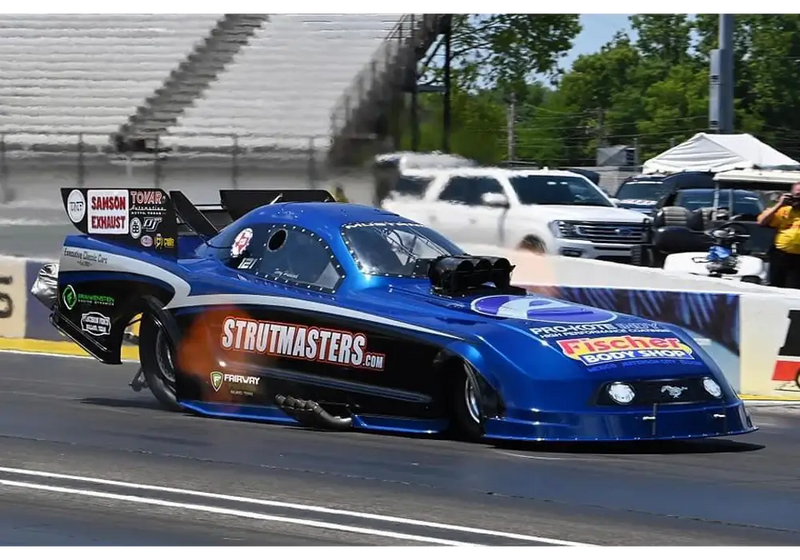 Bluetiful Custom Color C8 Vette funny car