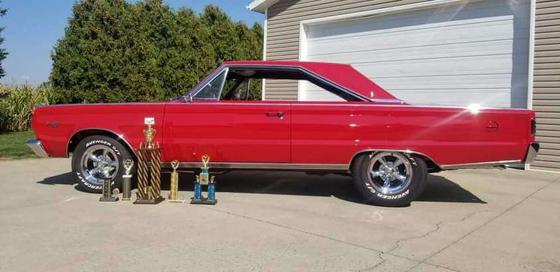 SCORCH RED PLYMOUTH SATELLITE CAR