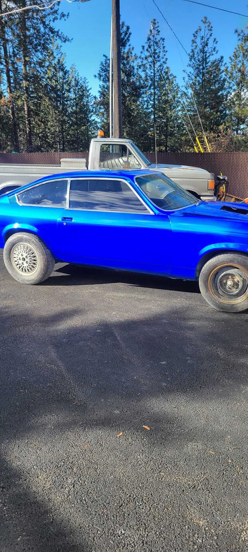 Blue Nitrous Chevy Vega