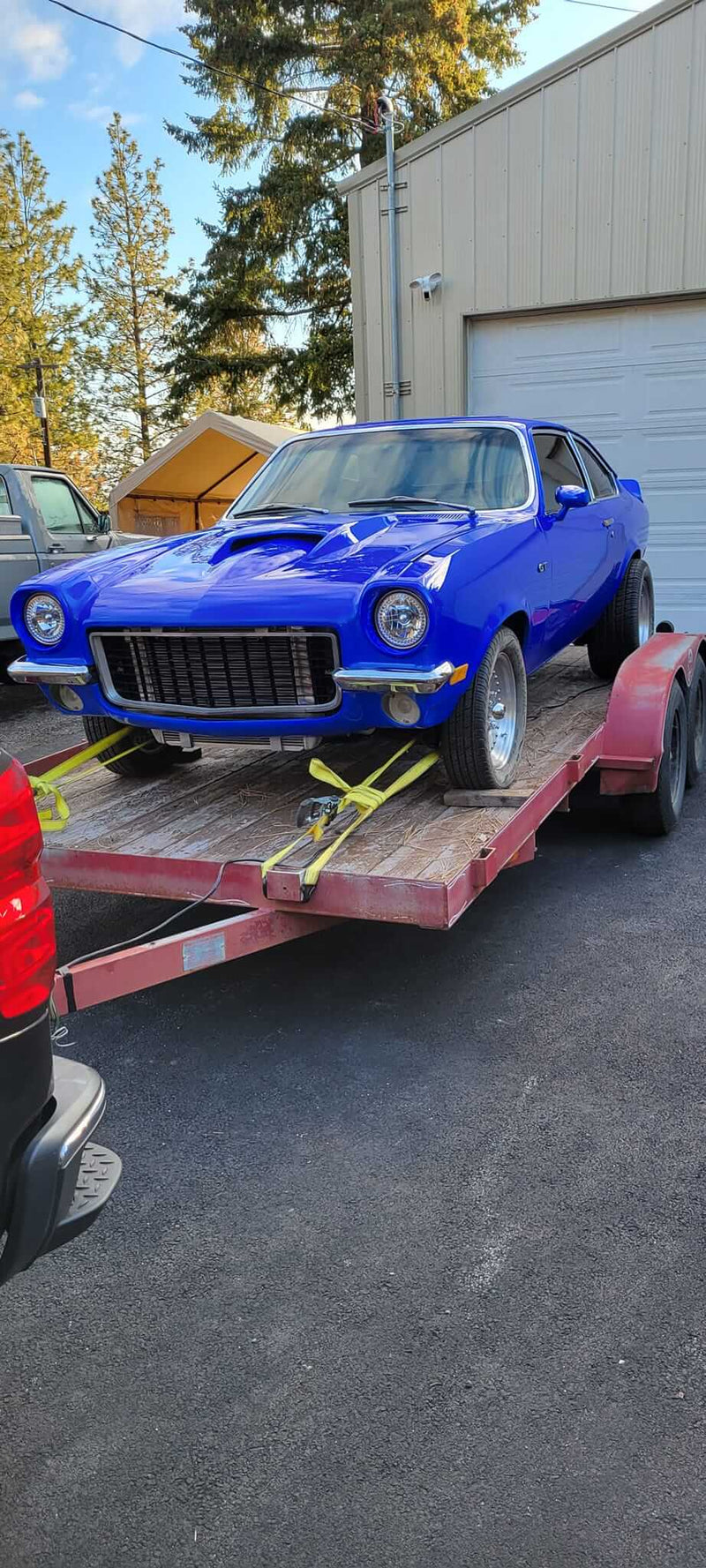 Blue Nitrous Chevy Vega