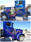 Bluetiful Metallic Custom Color 1988 Peterbilt