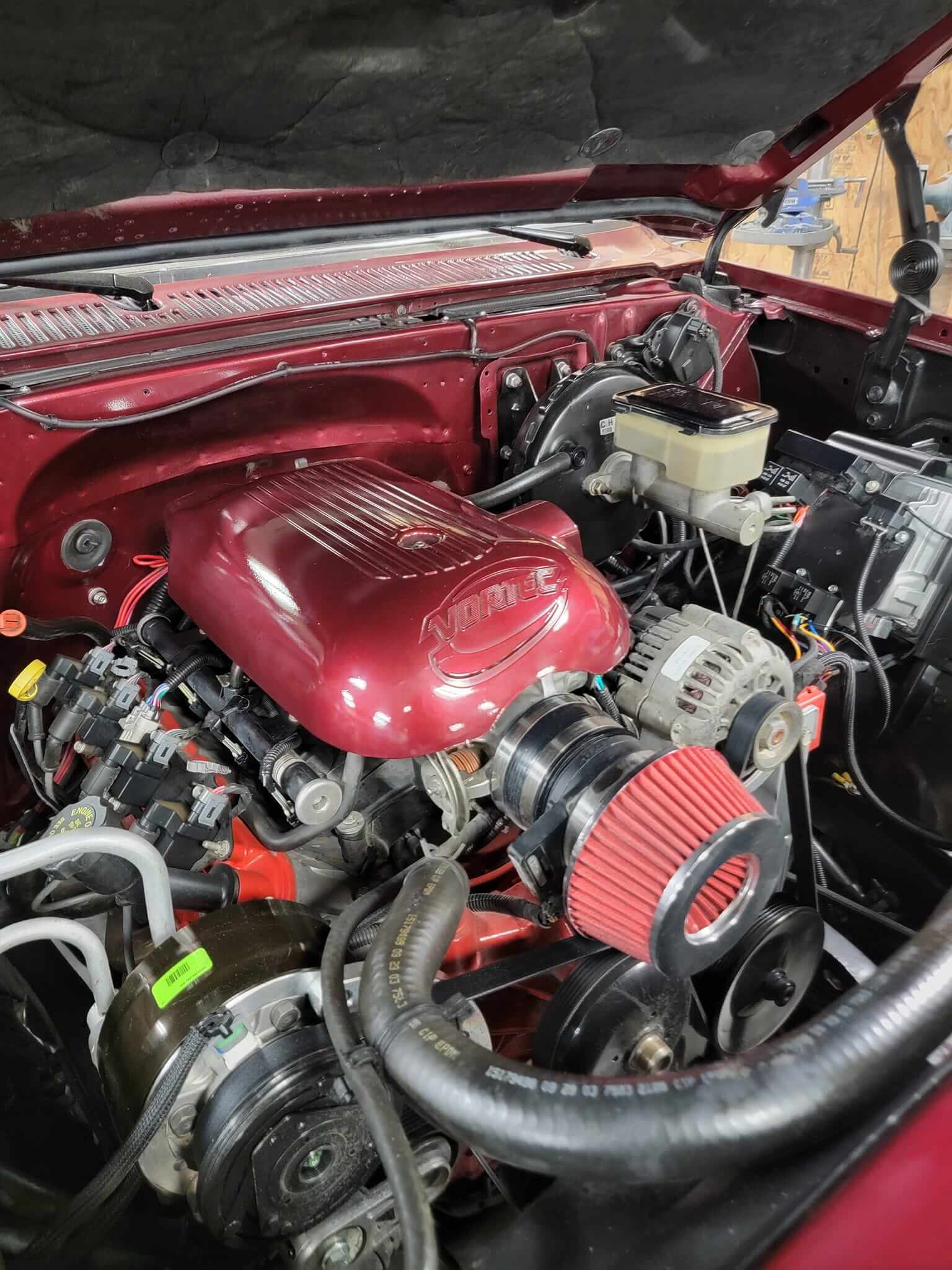 Cherry Red OEM Basecoat 1984 Chevy Silverado Engines