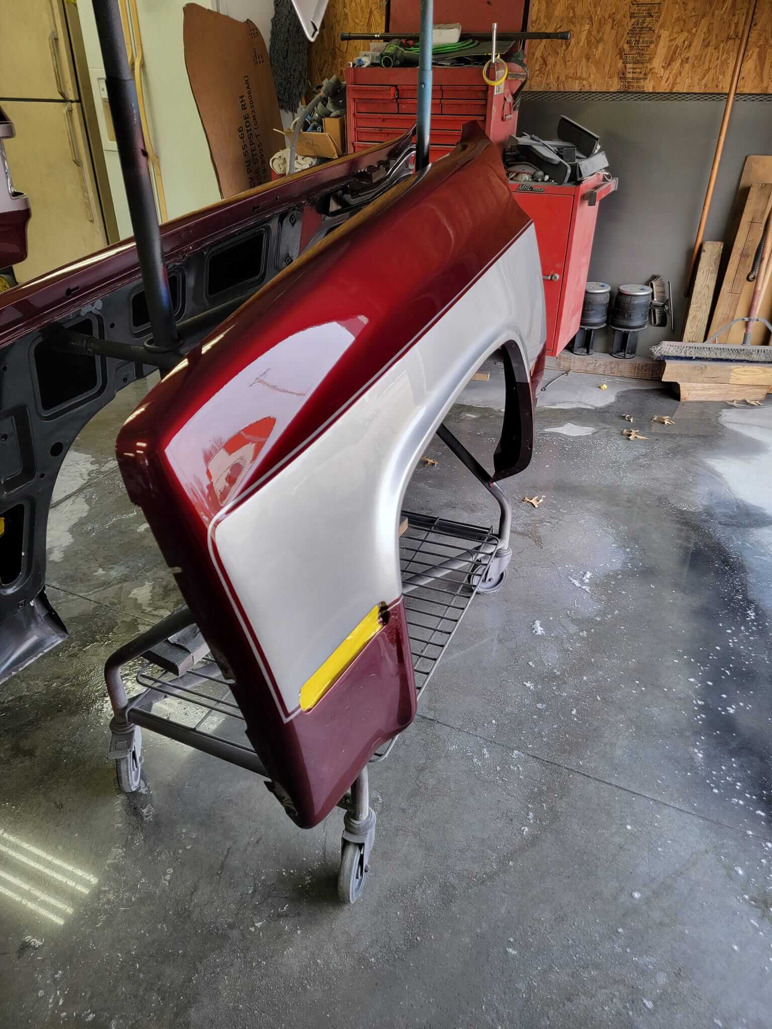 Cherry Red OEM Basecoat 1984 Chevy Silverado Parts