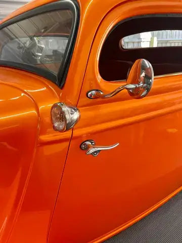 sunkist orange pearl 1987 mustang  side mirror