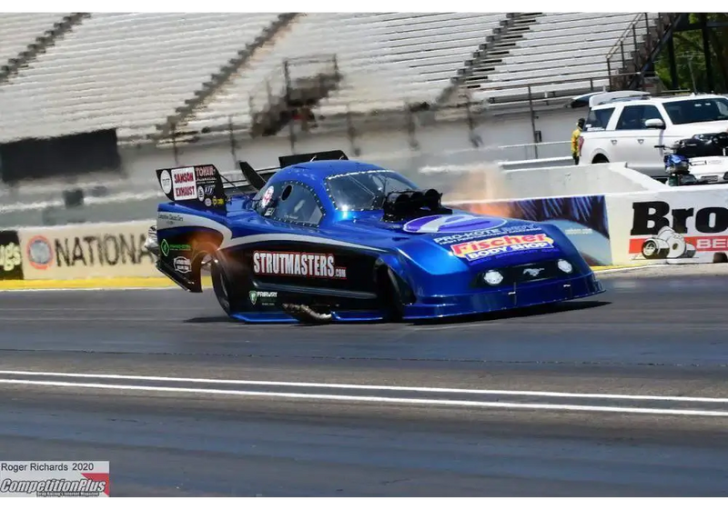 Bluetiful Metallic Custom Color C8 Vette funny car