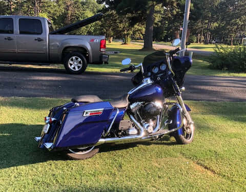 Freedom Blue Harley Davidson Street Glide