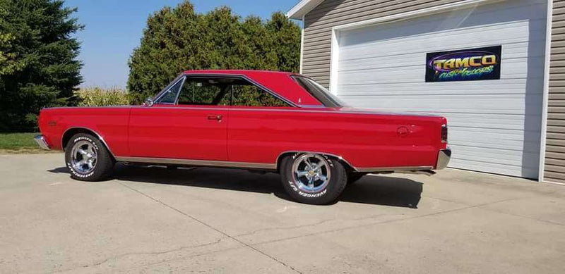 SCORCH RED PLYMOUTH SATELLITE CAR