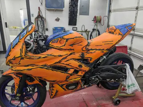 sunkits orange pearl yamaha R3