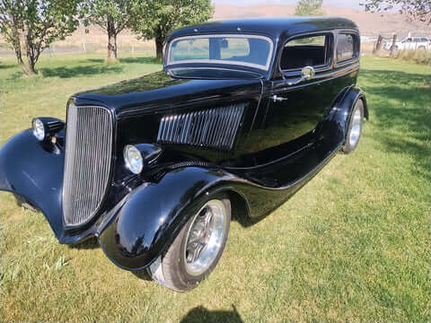 Murdered Out Black 2.0 1934 Ford Sedan