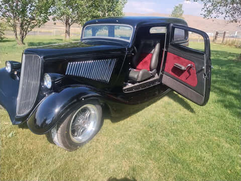 Murdered Out Black 2.0 1934 Ford Sedan