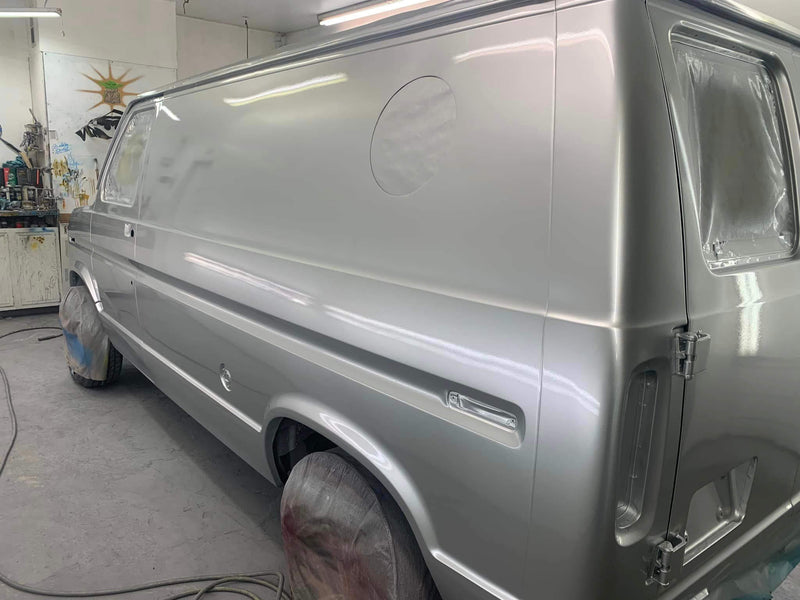 SILVER COARSE METALLIC VAN