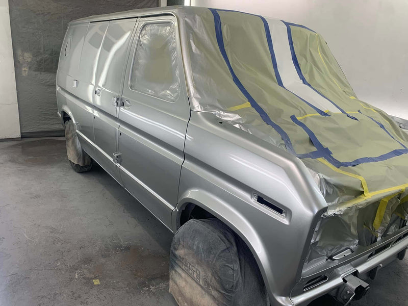 SILVER COARSE METALLIC VAN