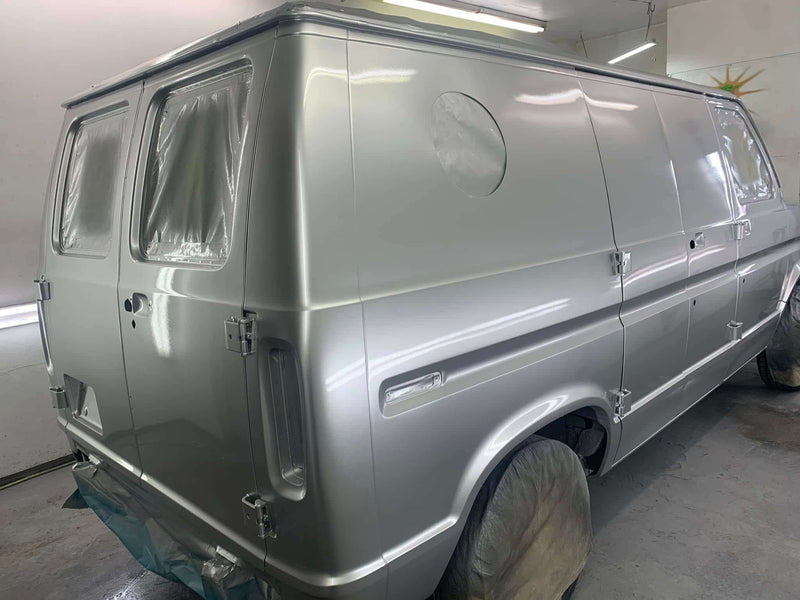 SILVER COARSE METALLIC VAN