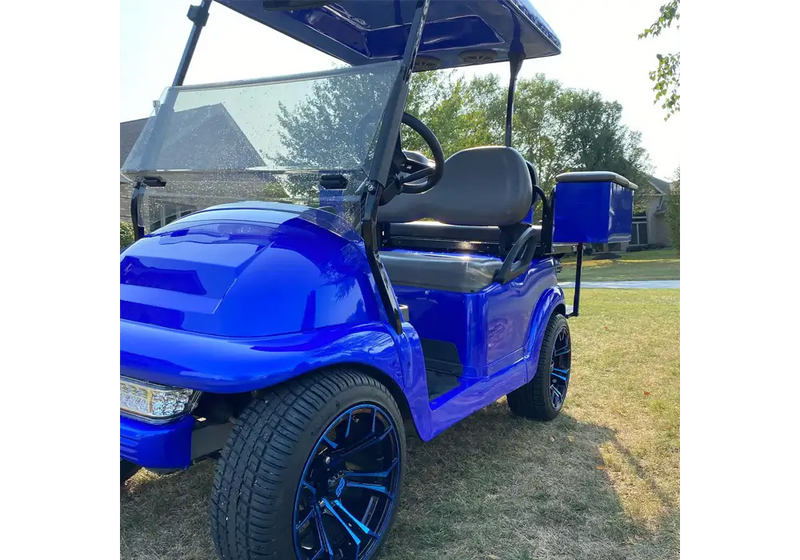 Blue Nitrous Golf Cart