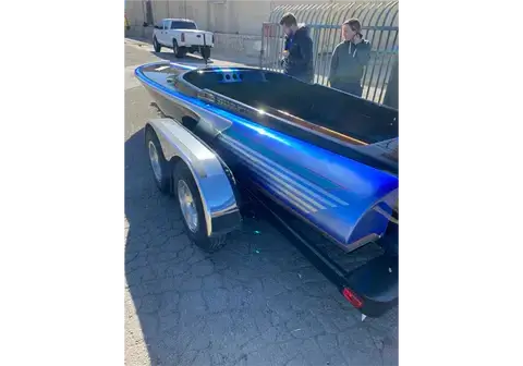 Blue Nitrous Jet Boat