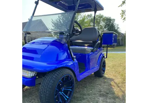 Blue Nitrous Golf Cart