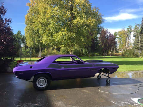 Tamco Throwback Plum Crazy 1971 Plymouth Cuda