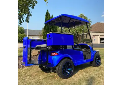 Blue Nitrous Golf Cart 