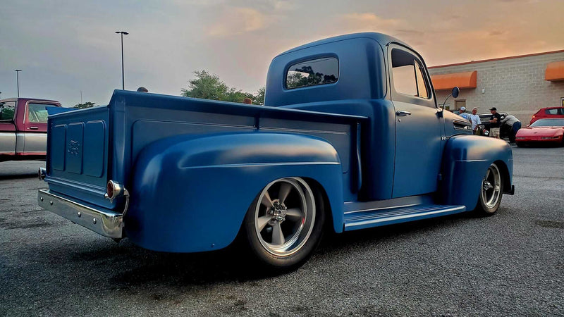 Toyota Calvary Blue 1949 Ford F-1 pickup