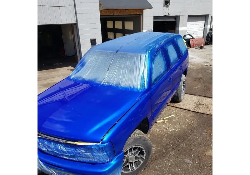 Blue Nitrous 2001 Chevy Tahoe