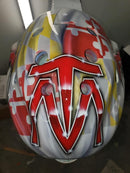 Tamco Paint Helmet Blizzard of Ozz Red Pearl 
