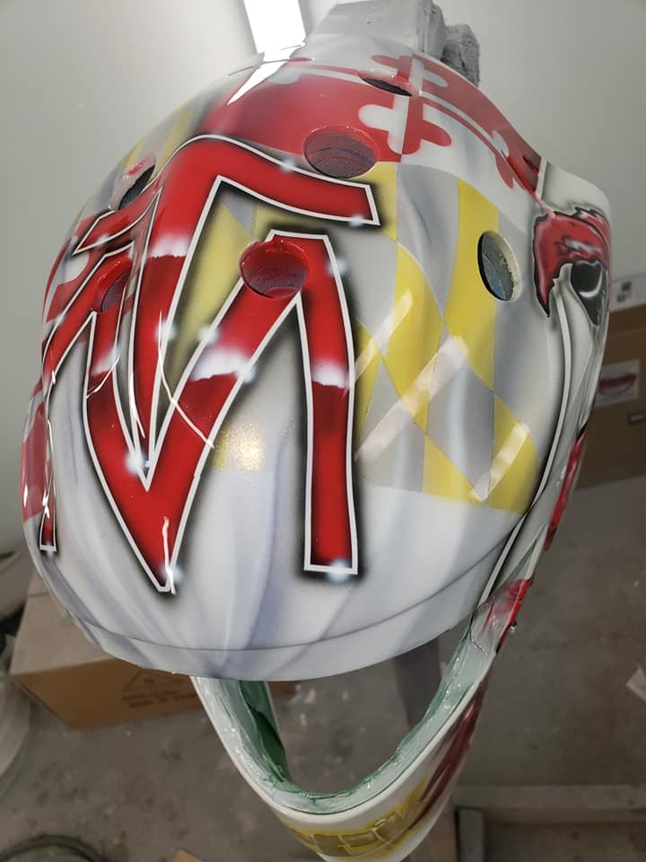 Tamco Paint Helmet Blizzard of Ozz Gold Pearl 