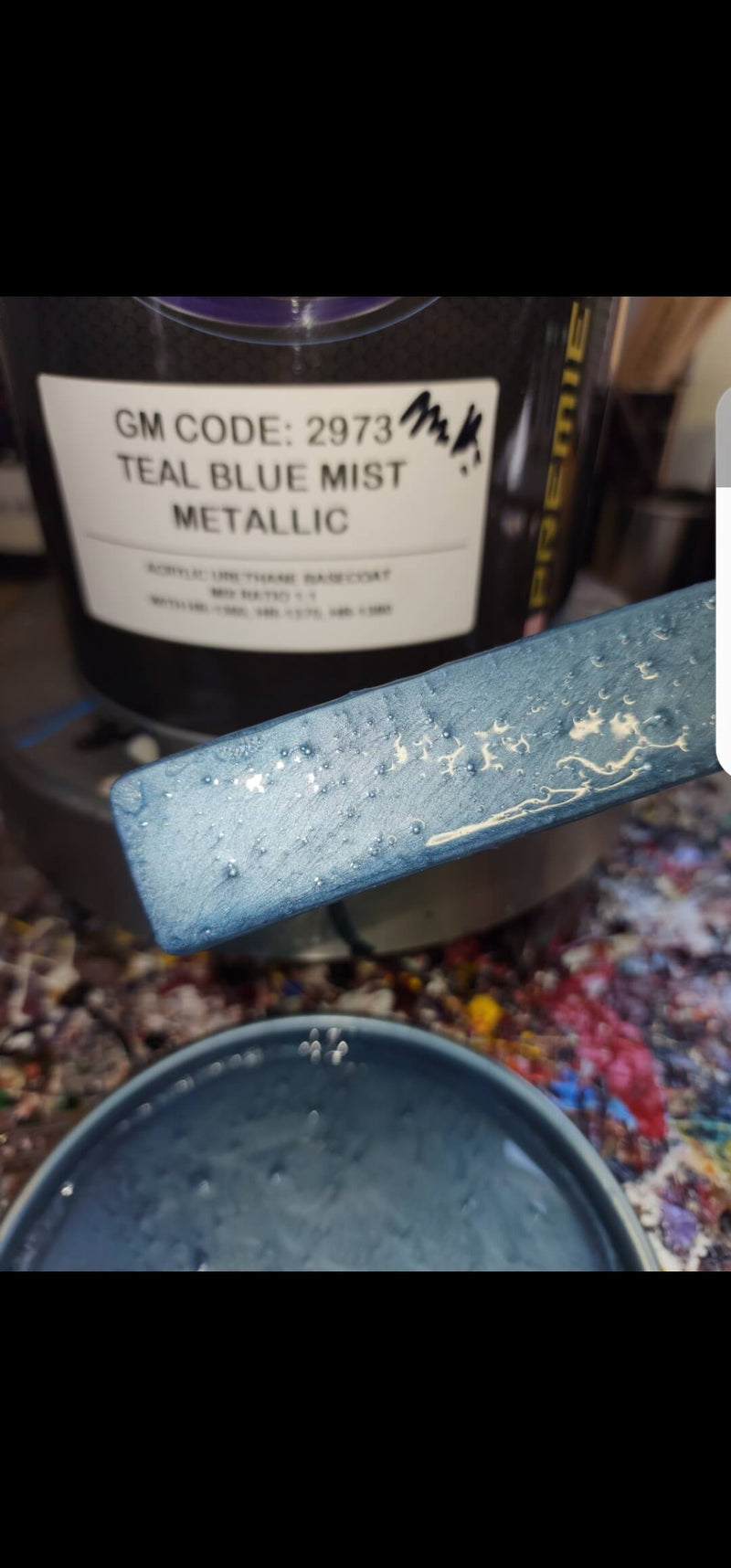 Teal Blue Mist Metallic Basecoat