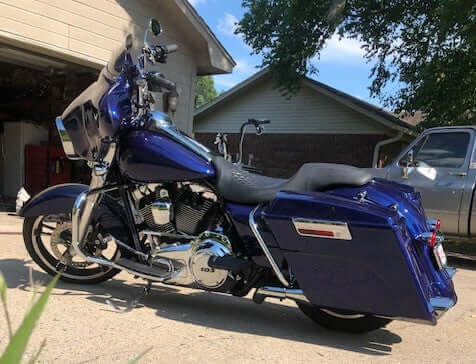 Freedom Blue Harley Davidson Street Glide