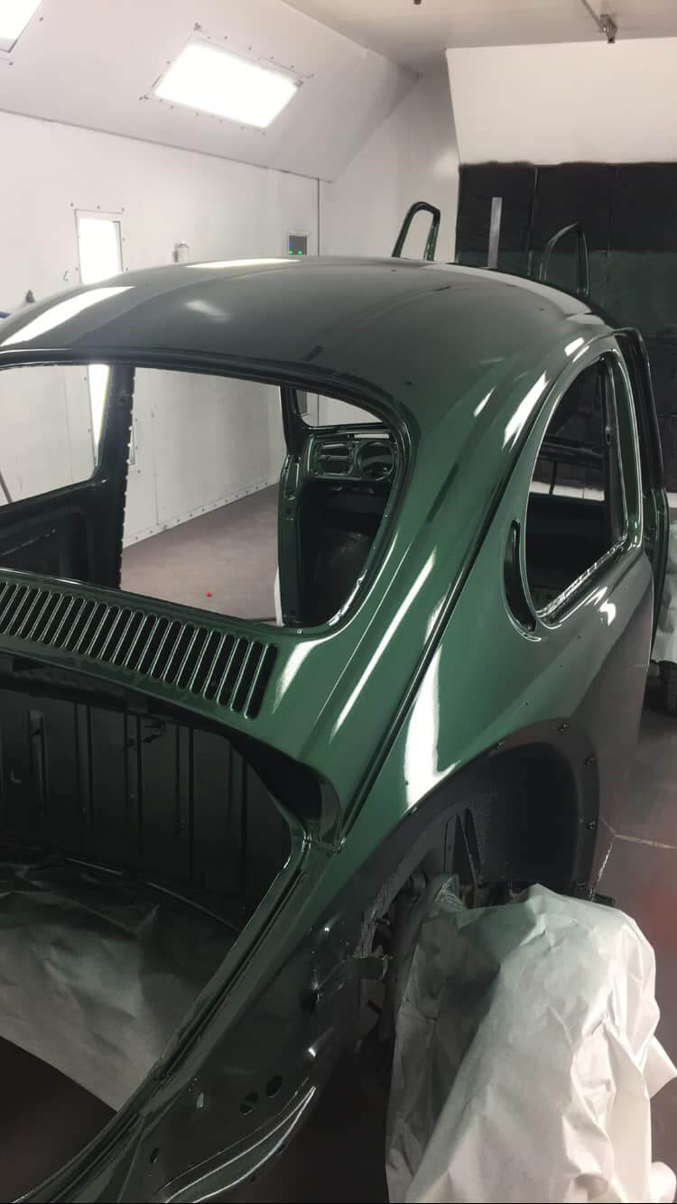 Kia Grass Green Metallic 1993 Volkswagen beetle OEM Amerflint II Series Single Stage 
