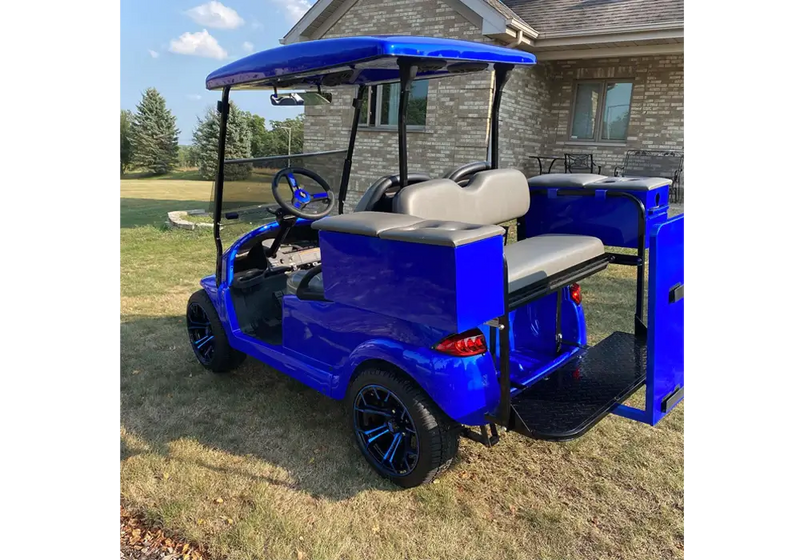 Blue Nitrous Golf Cart