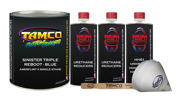 Tamco Paint Sinister Triple Reboot Blue Custom Color Amerflint II Single Stage Gallon Kit