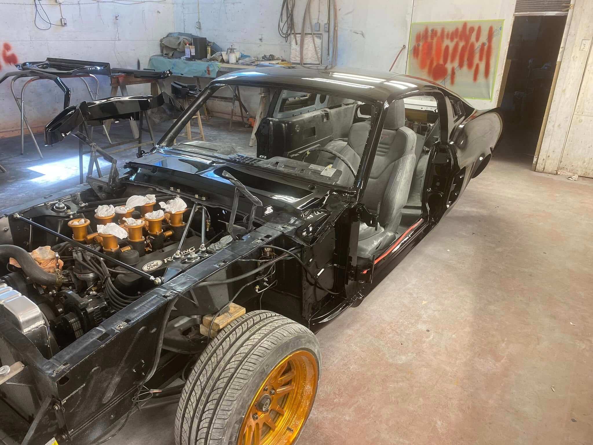 Tamco Paint AG900 Jet Black on Ford Mustang