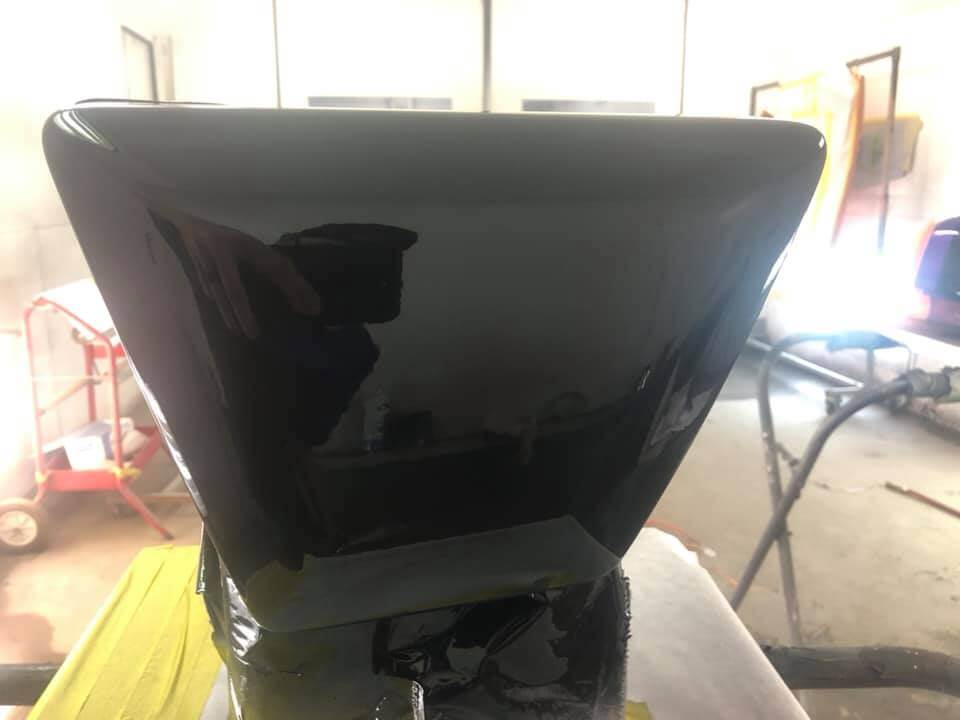 Tamco Paint AG900 Jet Black & Purple Pop Pearl on Royal Enfield Continental GT 650