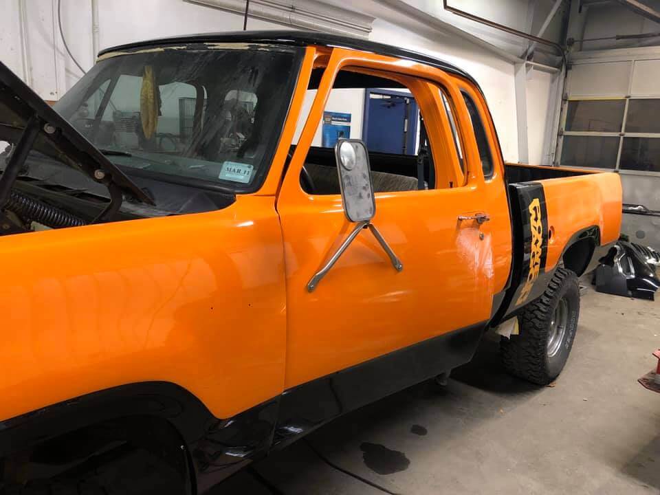 Tamco Paint AG900 Jet Black Single Stage on 1977 Dodge Power Wagon