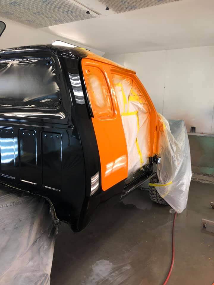 Tamco Paint AG900 Jet Black Single Stage on 1977 Dodge Power Wagon