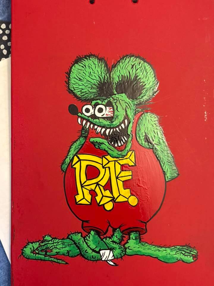 Tamco Paint AG902 Bright Red on Rat Fink