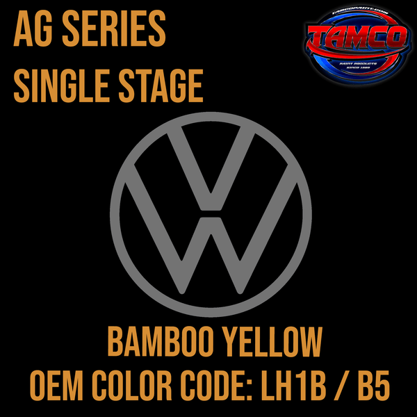 Tamco Paint Volkswagen Bamboo Yellow Code LH1B / B5  OEM AG Series Single Stage